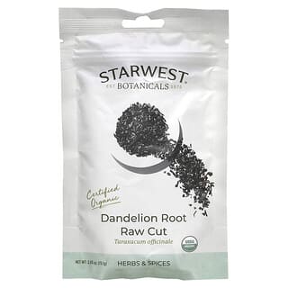 Starwest Botanicals, Organic Dandelion Root, Raw Cut, 2.65 oz (75.1 g)