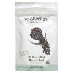 Starwest Botanicals, Organic Rose Buds & Petals Red, 0.49 oz (13.9 g)