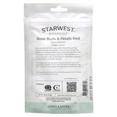 Starwest Botanicals, Organic Rose Buds & Petals Red, 0.49 oz (13.9 g)