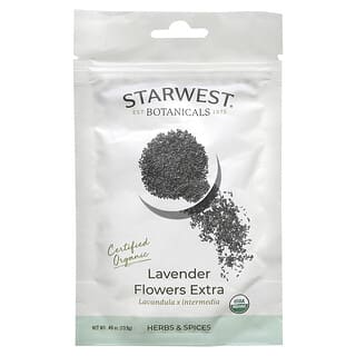 Starwest Botanicals‏, Organic Lavender Flowers Extra, 0.49 oz (13.9 g)