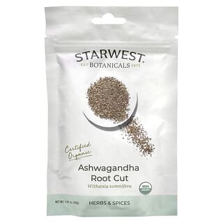 Starwest Botanicals, Corte da Raiz de Ashwagandha Orgânica, 40 g (1,41 oz)