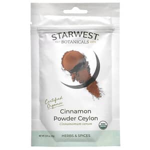 Starwest Botanicals, Organic Cinnamon Powder Ceylon, 2.47 oz (70 g)