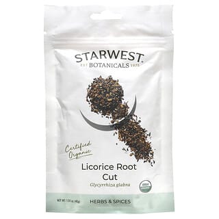 Starwest Botanicals, Certified Organic Licorice Root Cut, 1.59 oz (45 g)