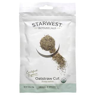 Starwest Botanicals, Organic Oatstraw Cut, 0.46 oz (13 g)