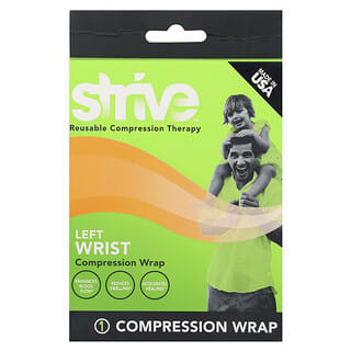 Strive, Left Wrist Compression Wrap, One Size Fits Most, 1 Count