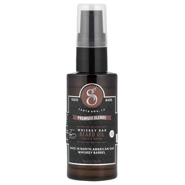 Suavecito, 프리미엄 혼합물 턱수염 오일, 위키 바, 30ml(1fl oz)