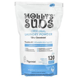 Molly's Suds, Waschpulver, Ultra Konzentrat, Pfefferminze, 120 Ladungen, 2,25 kg (80,25 oz)