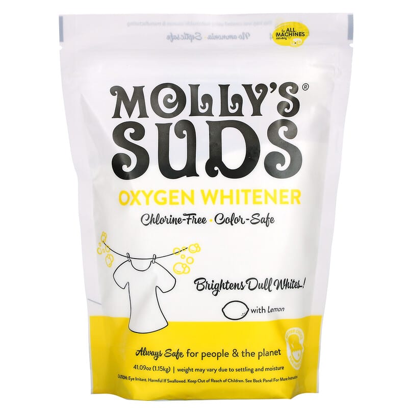 Molly's Suds Oxygen Whitener Powder, 40.58 Ounce 