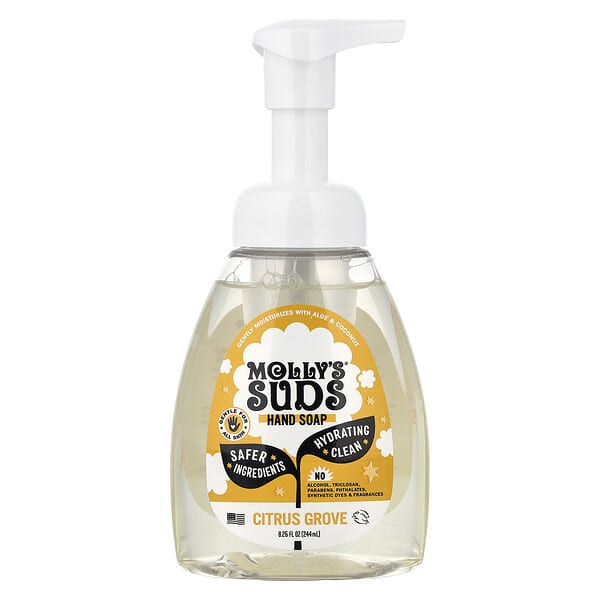 Molly's Suds, 핸드솝, 시트러스 그로브, 244ml(8.25fl oz)