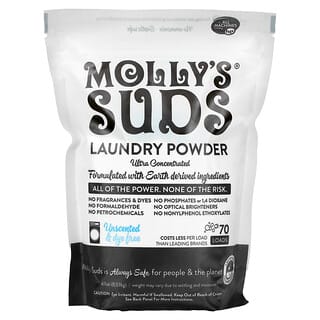 Molly's Suds, 세탁 세제 분말, 고농축, 무향, 1.33kg(47oz)