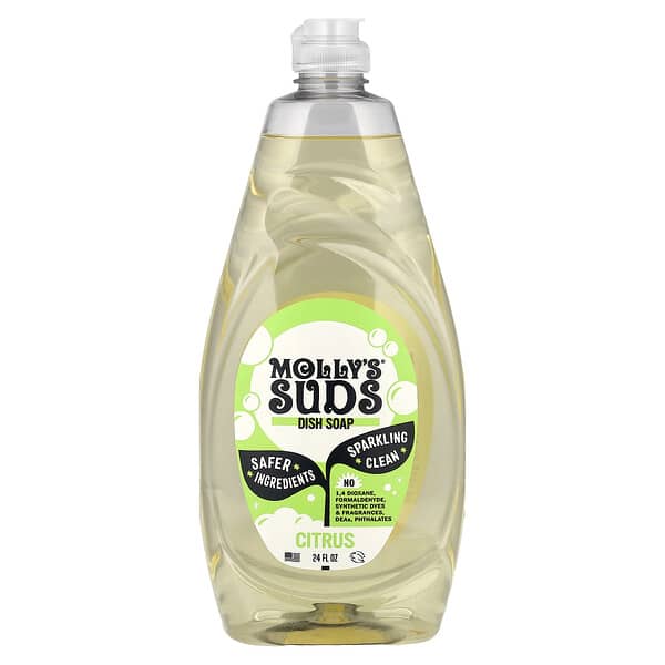 Molly's Suds, 주방 세제, 시트러스, 24fl oz