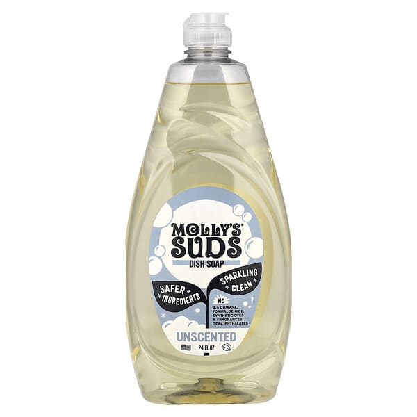 Molly's Suds, 주방 세제, 무향, 24fl oz