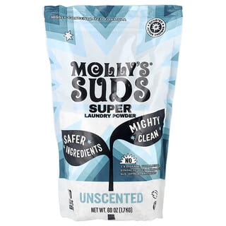 Molly's Suds, 超級洗衣粉，無味，60次裝，60盎司