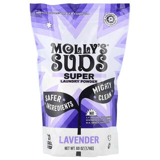 Molly's Suds, 超級洗衣粉，薰衣花草，60次裝，60盎司