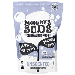 Molly's Suds, Kapsułki do zmywarki, bezzapachowe, na 60 kapsułek, 0,84 kg