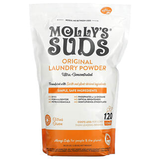 Molly's Suds, Polvo para ropa original, Citrus Grove, 2,28 kg (80,25 oz)