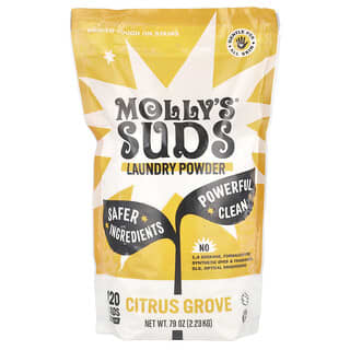 Molly's Suds, Pó para Lavar Roupa Original, Citrus Grove, 2,28 kg (80,25 oz)