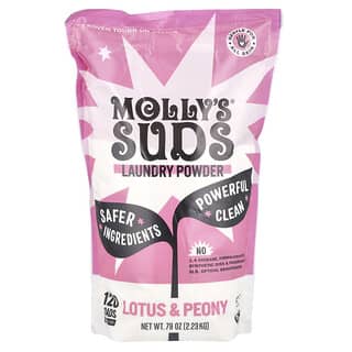 Molly's Suds, Pó para Lavar Roupa Original, Lótus e Peônia, 2,28 kg (80,25 oz)