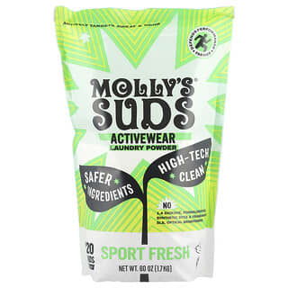 Molly's Suds, Activewear Laundry Powder, Sport Fresh, 60 oz (1.7 kg)