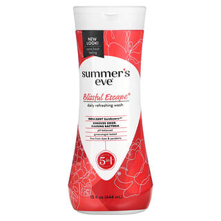 Summer's Eve, Solución de higiene íntima 5 en 1 aroma escape paradisíaco , 5 in 1, Blissful Escape, 444 ml (15 oz. liq.)