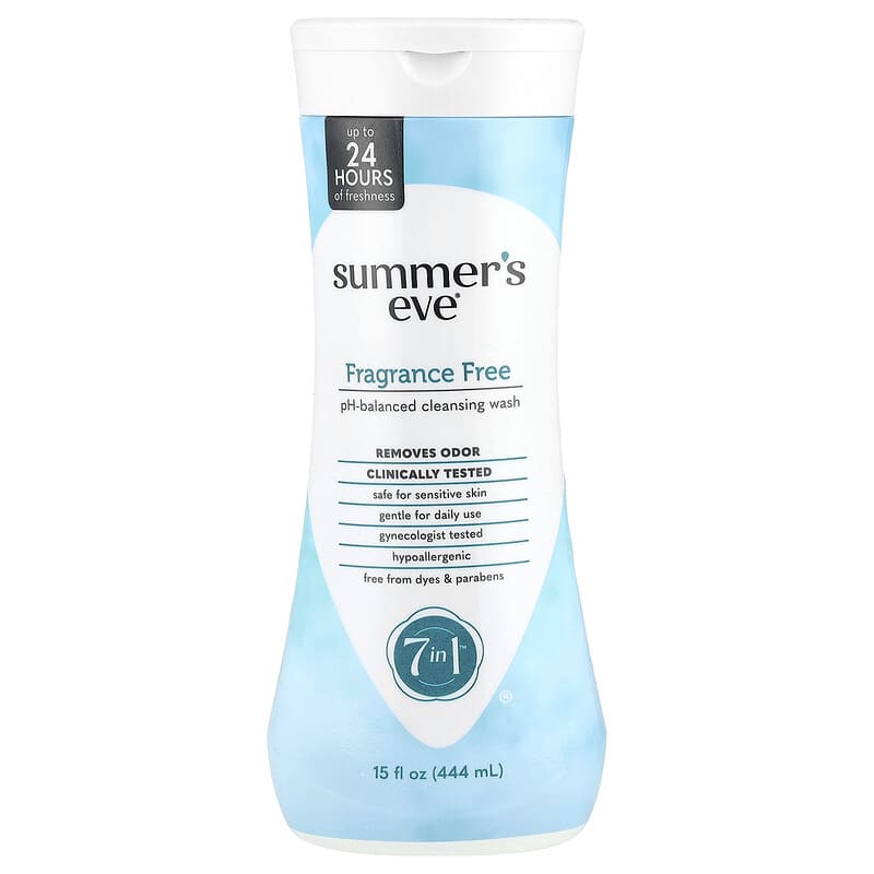 Summer's Eve, 7 in 1™ pH-Balanced Cleansing Wash, Fragrance Free, 15 fl oz (444 ml)