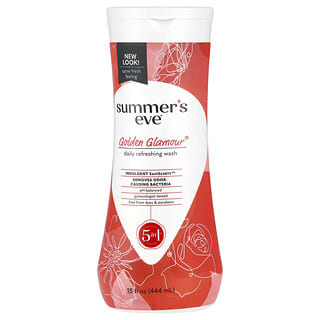 Summer's Eve, 5 In 1 Golden Glamour Cleansing Wash, 5 in 1 Waschlotion für den Intimbereich, 444 ml (15 fl. oz.)