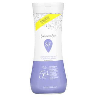 Summer's Eve, 5 in 1 Cleansing Wash, For Sensitive Skin, Delicate Blossom, 15 fl oz (444 ml)