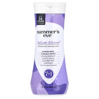 Summer's Eve, Spălătură de curățare 7 în 1™ cu pH echilibrat, Delicate Blossom®, 15 fl oz (444 ml)