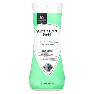 Summer's Eve, Solución de higiene íntima 5 en 1 con aloe, Aloe Love, 444 ml (15 oz. líq.)