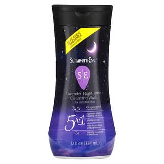 Summer's Eve, Lavender Night-Time Cleansing Wash, Sensitive Skin, 12 fl oz (354 ml)