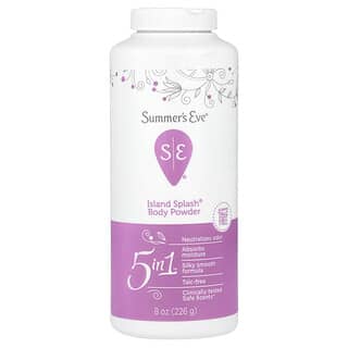 Summer's Eve, Polvo para el cuerpo 5 en 1 aroma playa, 5 in 1, Island Splash, 226 g (8 oz)