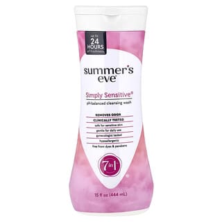 Summer's Eve, Simply Sensitive®, pH-Balanced Cleansing Wash, 15 fl oz (444 ml)