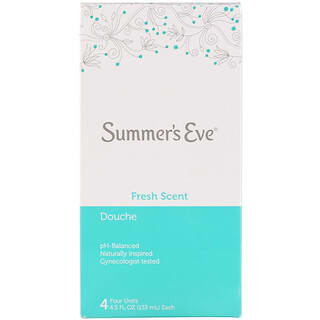 Summer's Eve, Douche, Fresh Scent, 4 Units, 4.5 fl oz (133 ml) Each