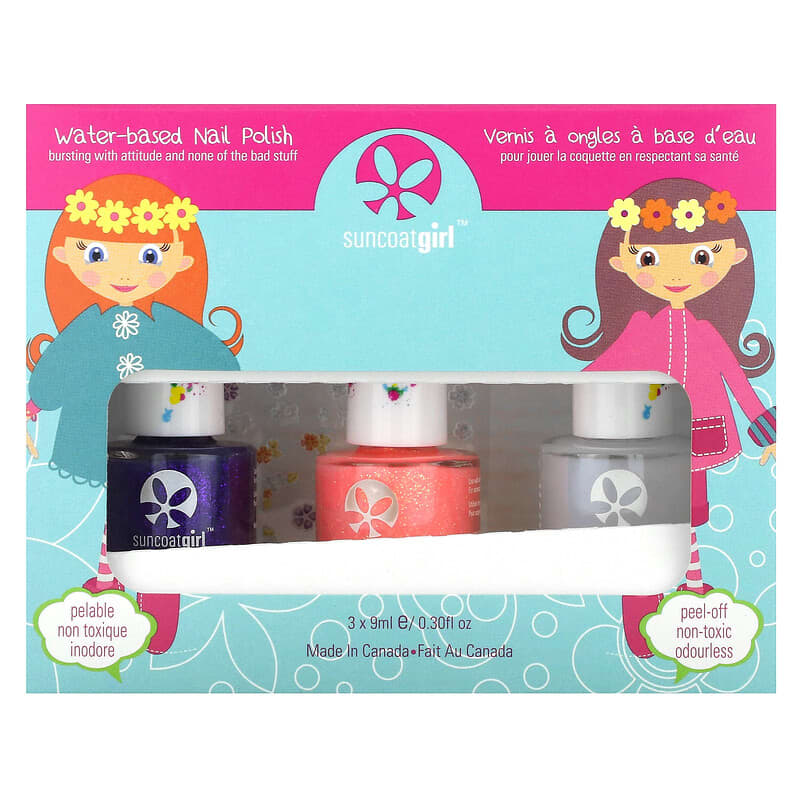 ウォーターベース ネイルポリッシュ、プリティ ミー、4点セット