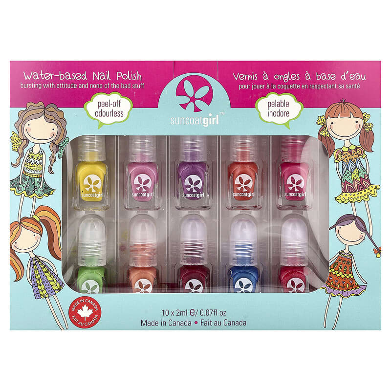 KURASHI & TRIPS ネイルポリッシュ 8本セット 水性ネイルポリッシュ キット、パーティーパレット、12品セット