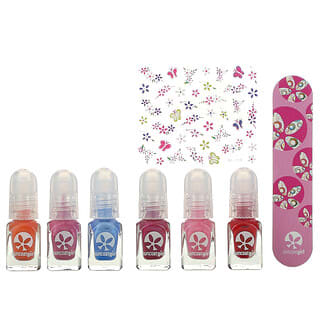 SuncoatGirl, Mini kit de manicura de esmalte de uñas a base de agua, 8 piezas
