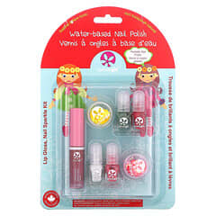 SuncoatGirl, Lip Gloss, Nail Sparkle Kit, 7 Piece Kit