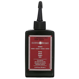Surya Brasil, Henna Cream, Hair Color and Conditioner, Black, 2.37 fl oz (70 ml)