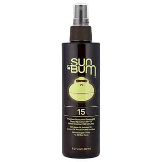 Sun Bum, Aceite bronceador con protección solar prémium, FPS 15, Para todo tipo de piel, 250 ml (8,5 oz. líq.)