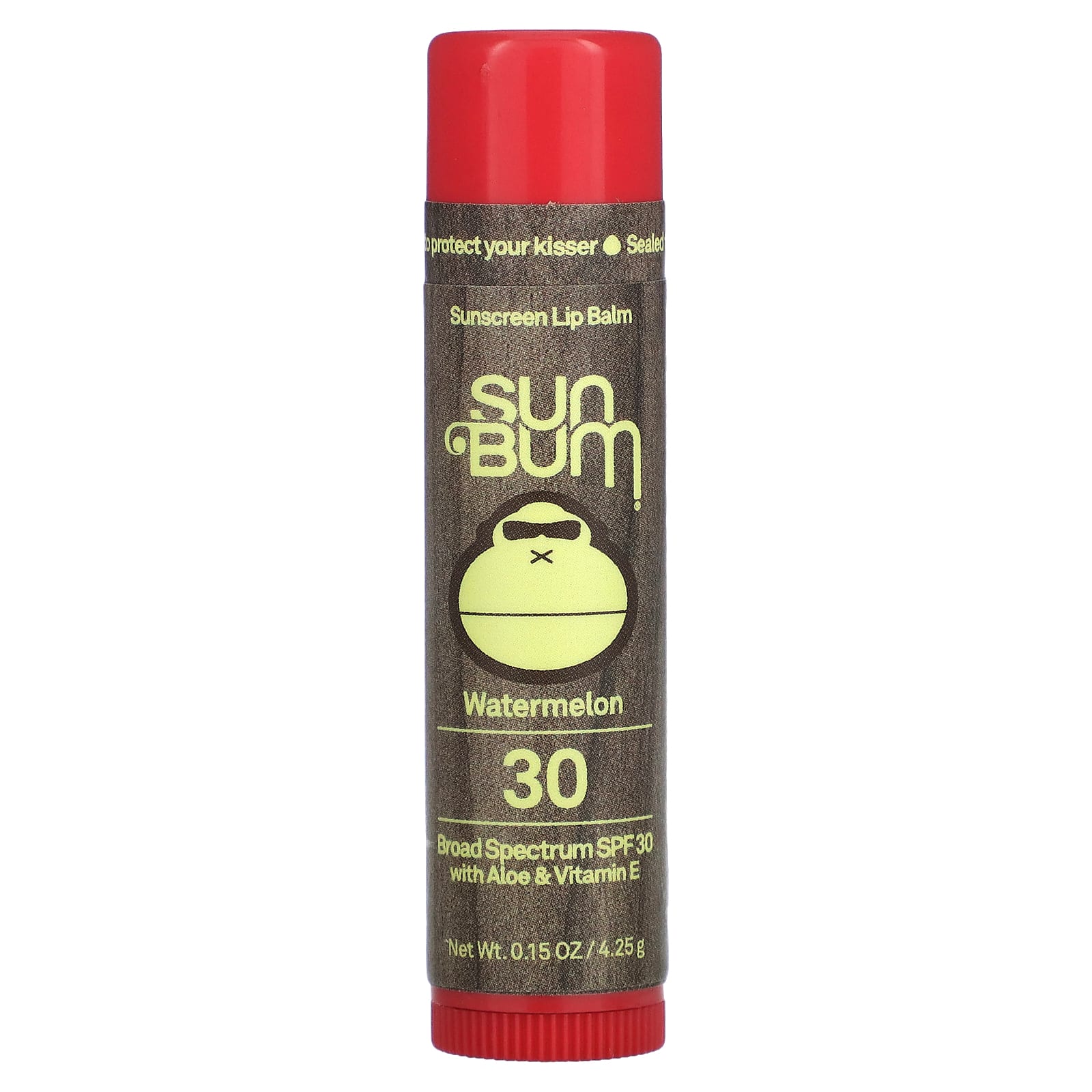 Sun Bum, Sunscreen Lip Balm, SPF 30, Watermelon, 0.15 oz (4.25 g)