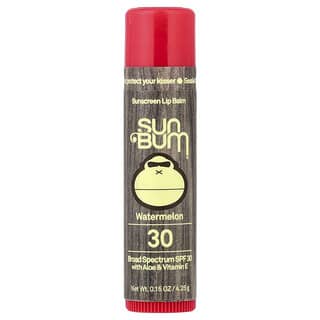 Sun Bum‏, שפתון קרם הגנה, SPF 30, אבטיח, 4.25 גרם (0.15 אונקיות)