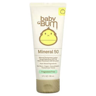 Sun Bum, Mineral Sunscreen Lotion, SPF 50, Fragrance Free, 3 fl oz (88 ml)