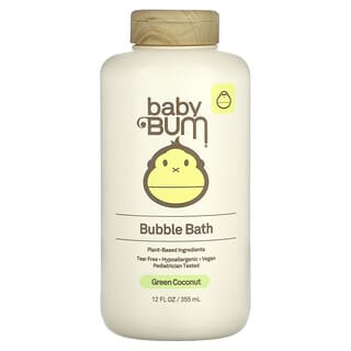 Sun Bum‏, Baby, בטעם אמבט בועות, קוקוס ירוק, 355 מ“ל (12 אונקיות נוזל)