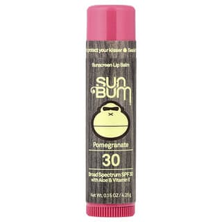 Sun Bum, Bálsamo labial con protección solar, FPS 30, Granada, 4,25 g (0,15 oz)
