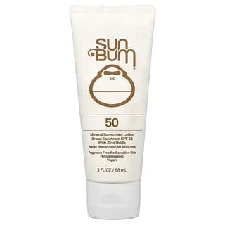 Sun Bum, Минеральный солнцезащитный лосьон, SPF 50, без отдушек, 88 мл (3 жидк. Унции)