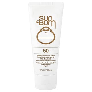 Sun Bum, Loción de protección solar mineral, FPS 50, Sin fragancia, 88 ml (3 oz. Líq.)