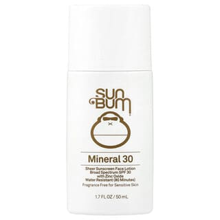 Sun Bum, Sheer Sunscreen Face Lotion, SPF 30, Fragrance Free, 1.7 fl oz (50 ml)