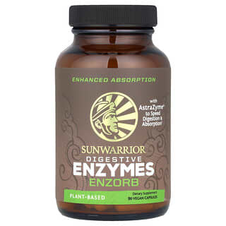 Sunwarrior, Enzimas digestivas, Enzorb, 90 cápsulas veganas