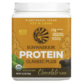 Sunwarrior, Classic Plus Protein, Chocolate, 13.2 oz (375 g)