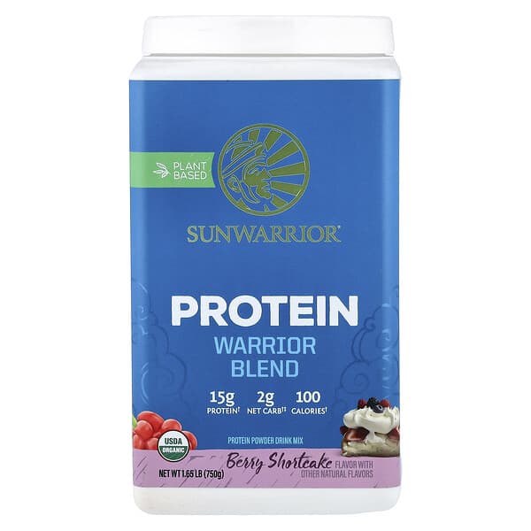 Sunwarrior, Warrior Blend, Protein, Berry, 1.65 lb (750 g)